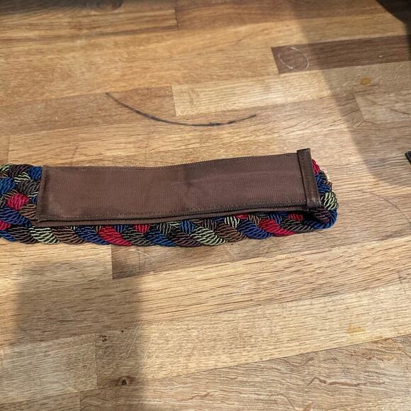 Ginnie Johansen Inc. Multicolor Braided Cord Woven Wide Cinch Belt main image 5